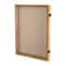 Flash Furniture Peyton 18x24 Shadow Box Display Case with Linen Liner, 8 Push Pins and Solid Pine Wood Frame in Weathered Brown HMHD-23M012YBN-WEATH-1824-GG - alternate 1